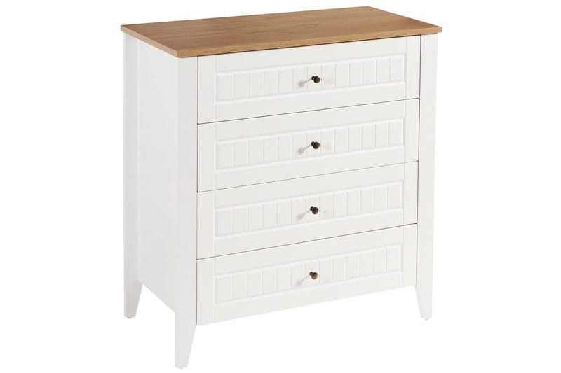 Ranko Kommode 90 cm - Brun/Hvid - Opbevaring - Opbevaringsmøbler - Kommode - Entrékommode