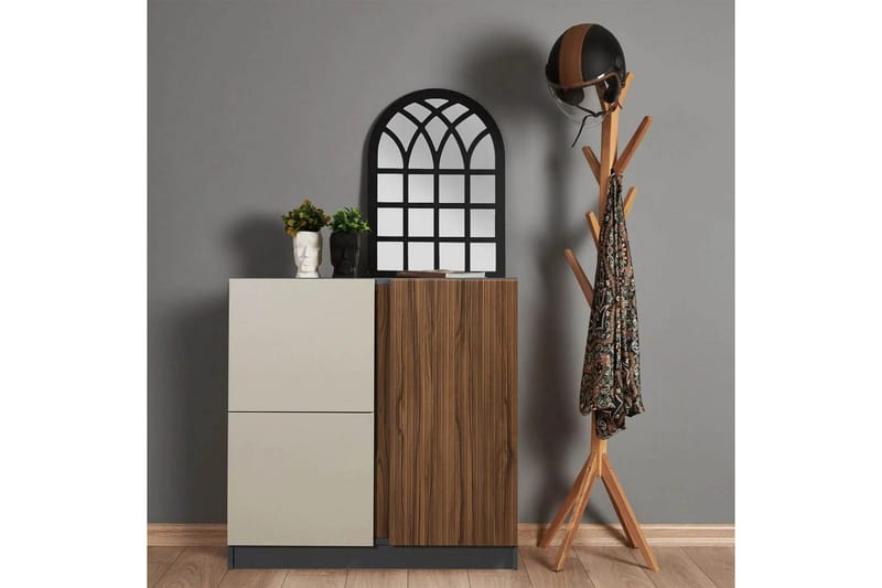 Ranko Kommode 90 cm - Chokoladebrun/Antracit - Opbevaring - Opbevaringsmøbler - Kommode - Entrékommode