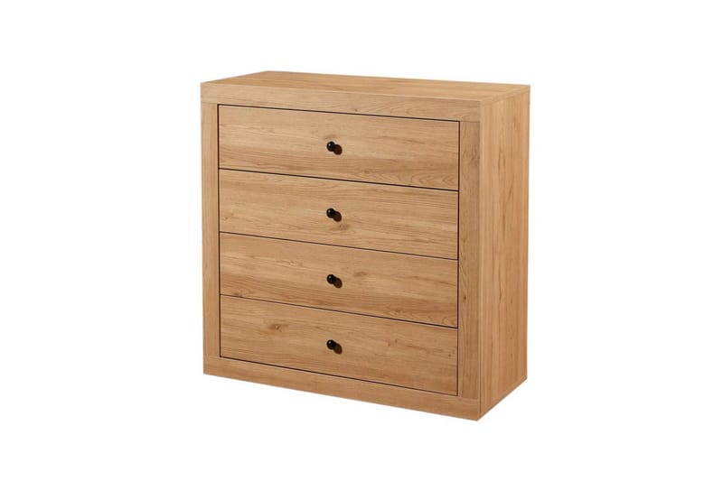 Ranko Kommode 90 cm - Mellemfarvet træ - Opbevaring - Opbevaringsmøbler - Kommode - Entrékommode