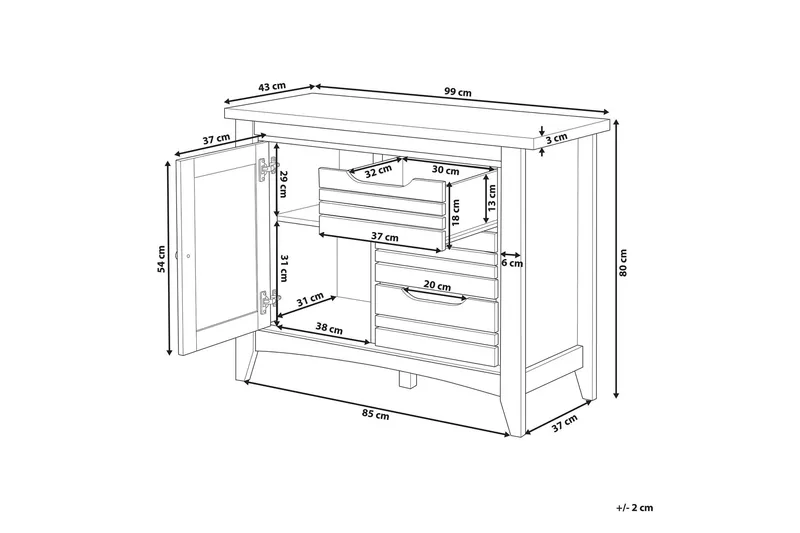 Ratulowski kommode - Træ / natur - Opbevaring - Opbevaringsmøbler - Kommode - Entrékommode