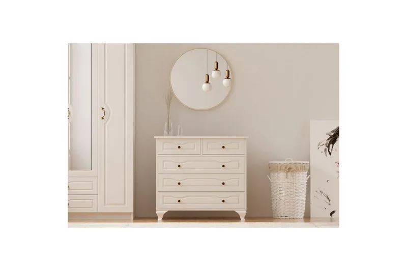 Rylic Kommode 90 cm - Mat Hvid - Opbevaring - Opbevaringsmøbler - Kommode - Entrékommode