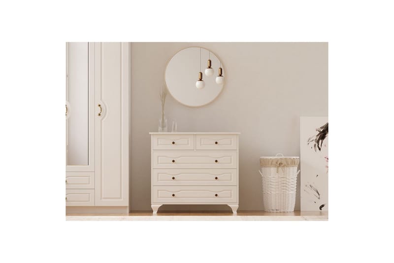 Rylic Kommode 90 cm - Mat Hvid - Opbevaring - Opbevaringsmøbler - Kommode - Entrékommode