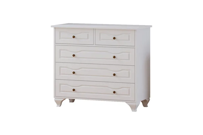 Rylic Kommode 90 cm - Mat Hvid - Opbevaring - Opbevaringsmøbler - Kommode - Entrékommode