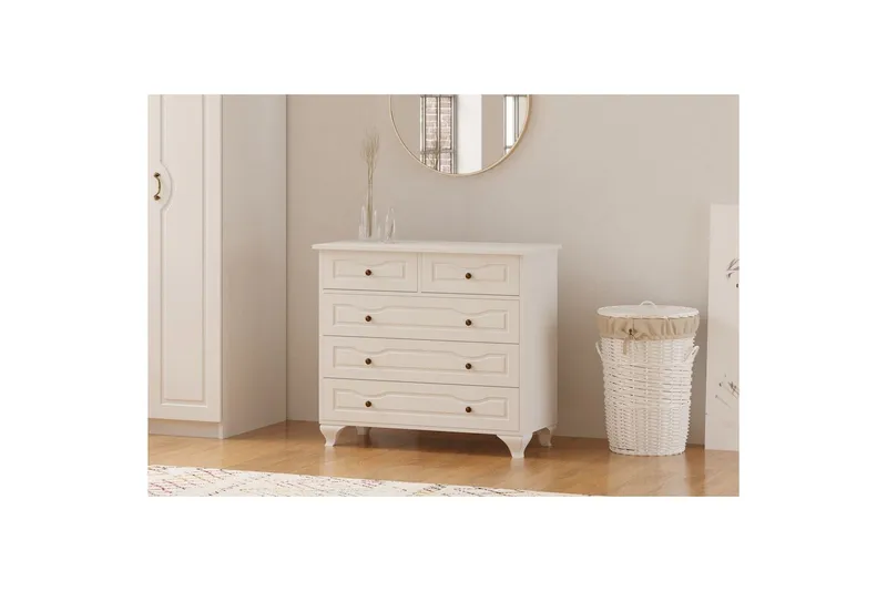 Rylic Kommode 90 cm - Mat Hvid - Opbevaring - Opbevaringsmøbler - Kommode - Entrékommode