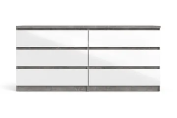 Salomns Kommode 50x154 cm - Hvid|Grå - Opbevaring - Opbevaringsmøbler - Kommode