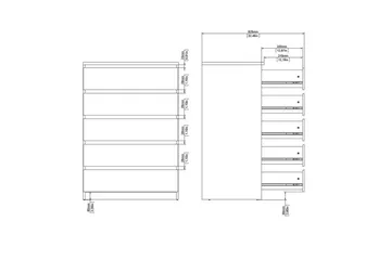 Salomns Kommode 77 cm - Hvid - Opbevaring - Opbevaringsmøbler - Kommode - Entrékommode