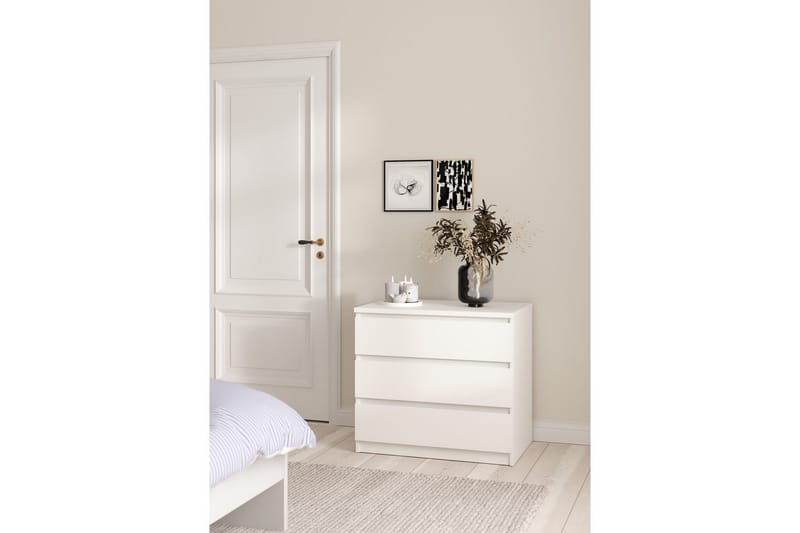 Salomns Kommode 77 cm - Hvid - Opbevaring - Opbevaringsmøbler - Kommode - Entrékommode
