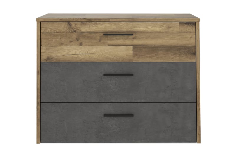 Scrafton Kommode 100 cm - Grå/Brun - Opbevaring - Opbevaringsmøbler - Kommode - Entrékommode