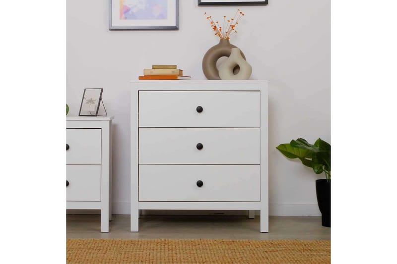 Seban Kommode 73 cm, Hvid
