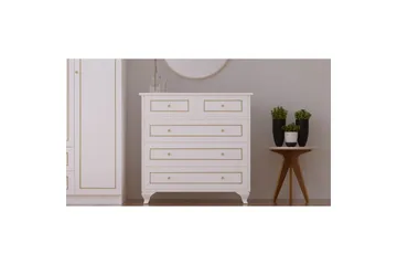 Seric Kommode 90 cm - Mat Hvid - Opbevaring - Opbevaringsmøbler - Kommode - Entrékommode