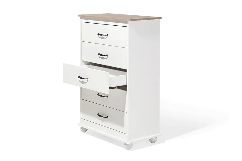 Sharon Bureau 39 | 76 cm - Hvid - Opbevaring - Opbevaringsmøbler - Kommode - Entrékommode