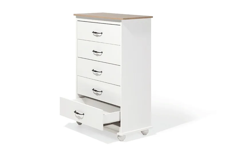 Sharon Bureau 39 | 76 cm - Hvid - Opbevaring - Opbevaringsmøbler - Kommode - Entrékommode