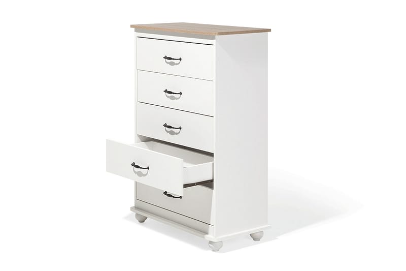 Sharon Bureau 39 | 76 cm - Hvid - Opbevaring - Opbevaringsmøbler - Kommode - Entrékommode