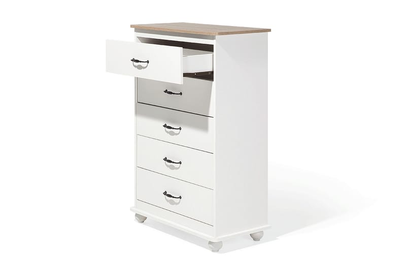 Sharon Bureau 39 | 76 cm - Hvid - Opbevaring - Opbevaringsmøbler - Kommode - Entrékommode