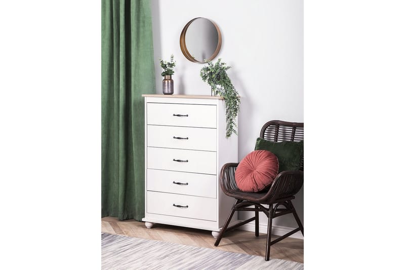 Sharon Bureau 39 | 76 cm - Hvid - Opbevaring - Opbevaringsmøbler - Kommode - Entrékommode