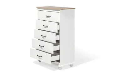 Sharon Bureau 39 | 76 cm - Hvid - Opbevaring - Opbevaringsmøbler - Kommode - Entrékommode