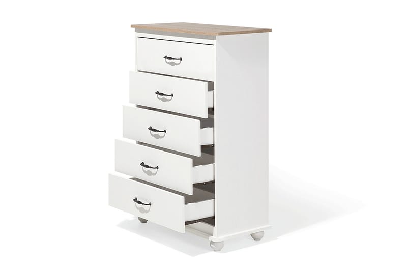 Sharon Bureau 39 | 76 cm - Hvid - Opbevaring - Opbevaringsmøbler - Kommode - Entrékommode