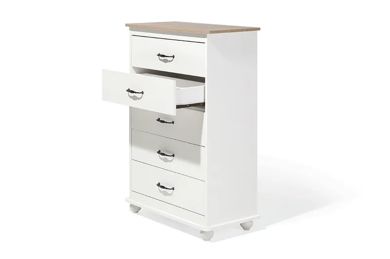 Sharon Bureau 39 | 76 cm - Hvid - Opbevaring - Opbevaringsmøbler - Kommode - Entrékommode