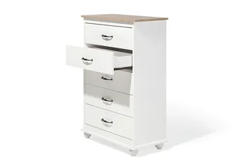 Sharon Bureau 39 | 76 cm - Hvid - Opbevaring - Opbevaringsmøbler - Kommode - Entrékommode