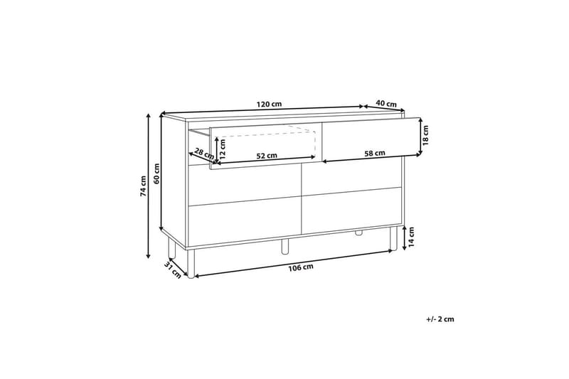 Kommode Sharpe - Opbevaring - Opbevaringsmøbler - Kommode