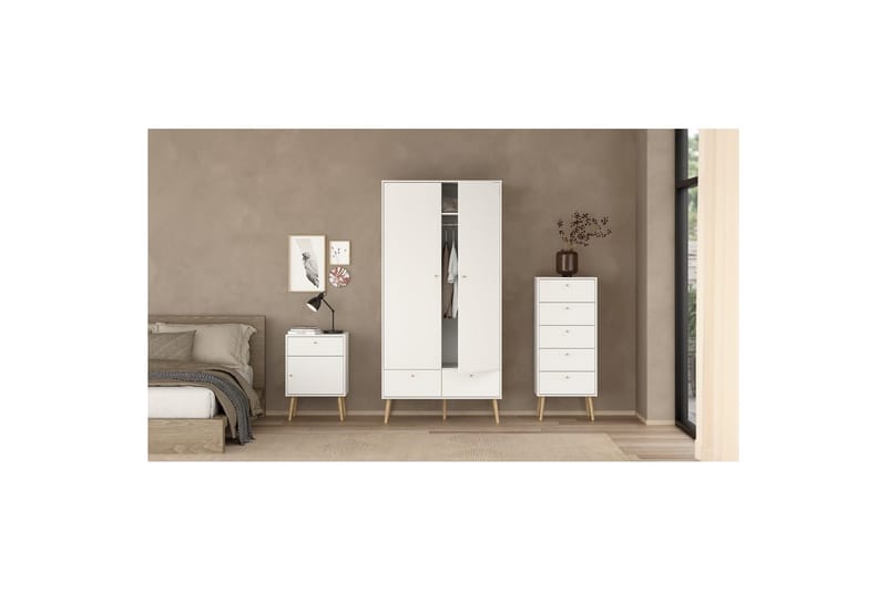 Shinta Kommode 50 cm - Hvid - Opbevaring - Opbevaringsmøbler - Kommode
