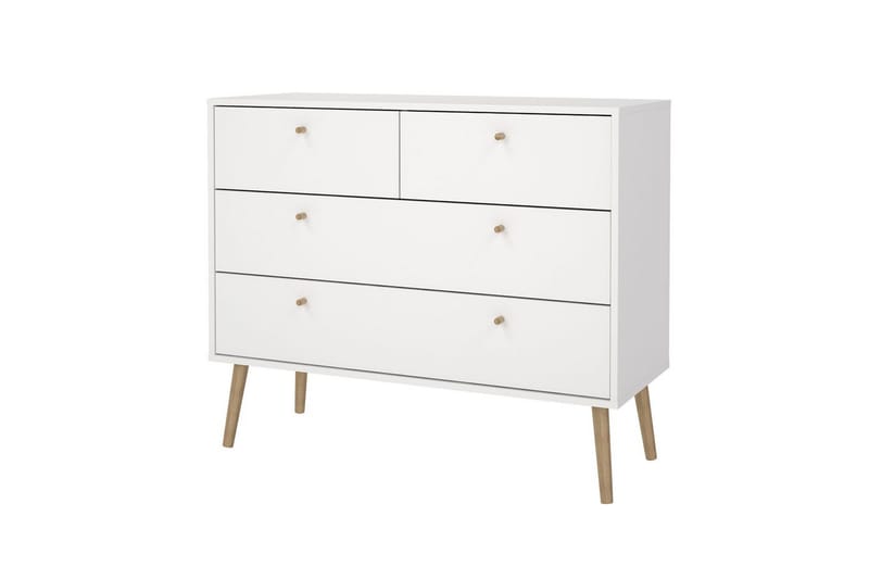 Shinta Kommode 99 cm - Hvid - Opbevaring - Opbevaringsmøbler - Kommode