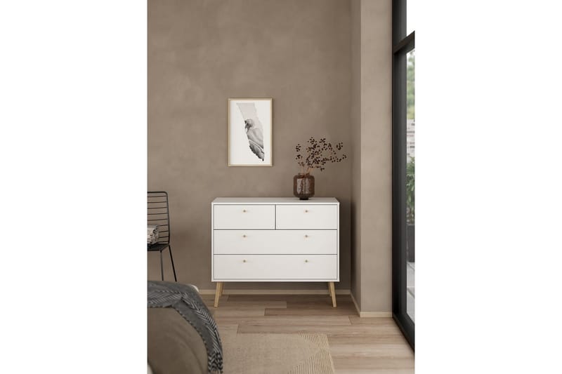 Shinta Kommode 99 cm - Hvid - Opbevaring - Opbevaringsmøbler - Kommode