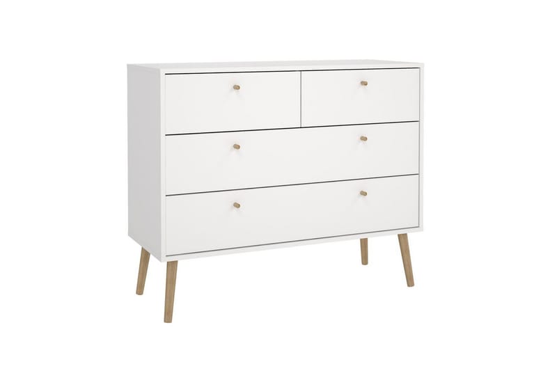 Shinta Kommode 99 cm - Hvid - Opbevaring - Opbevaringsmøbler - Kommode