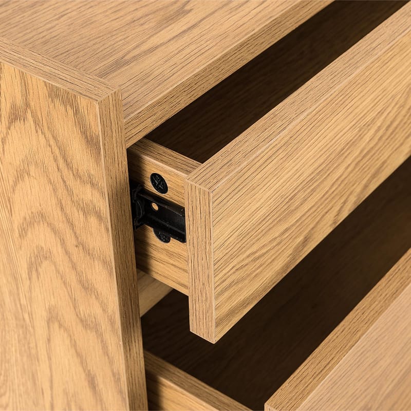 Side Board HOME4YOU - egetræsbark - Opbevaring - Opbevaringsmøbler - Kommode - Entrékommode