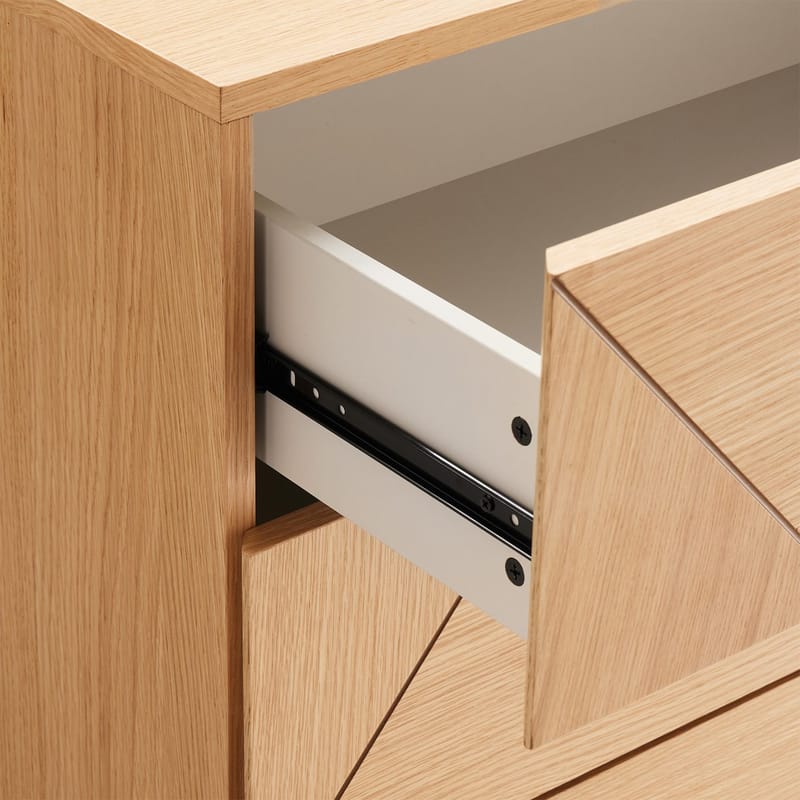 Sideboard HOME4YOU 75x40x102 cm - Beige - Opbevaring - Opbevaringsmøbler - Kommode - Entrékommode