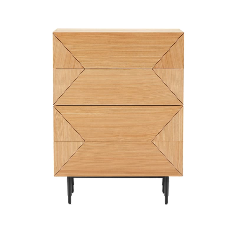 Sideboard HOME4YOU 75x40x102 cm - Beige - Opbevaring - Opbevaringsmøbler - Kommode - Entrékommode