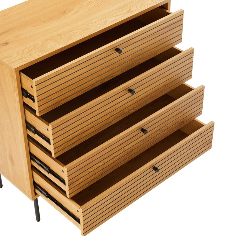 Sideboard HOME4YOU - Brun - Opbevaring - Opbevaringsmøbler - Kommode - Entrékommode