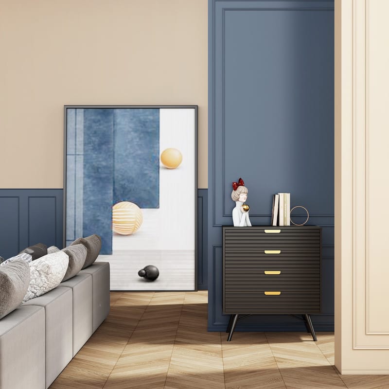 Sideboard HOME4YOU - Sort - Opbevaring - Opbevaringsmøbler - Kommode - Entrékommode