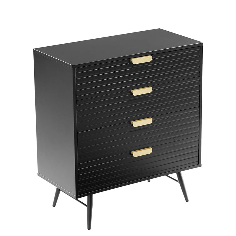 Sideboard HOME4YOU - Sort - Opbevaring - Opbevaringsmøbler - Kommode - Entrékommode
