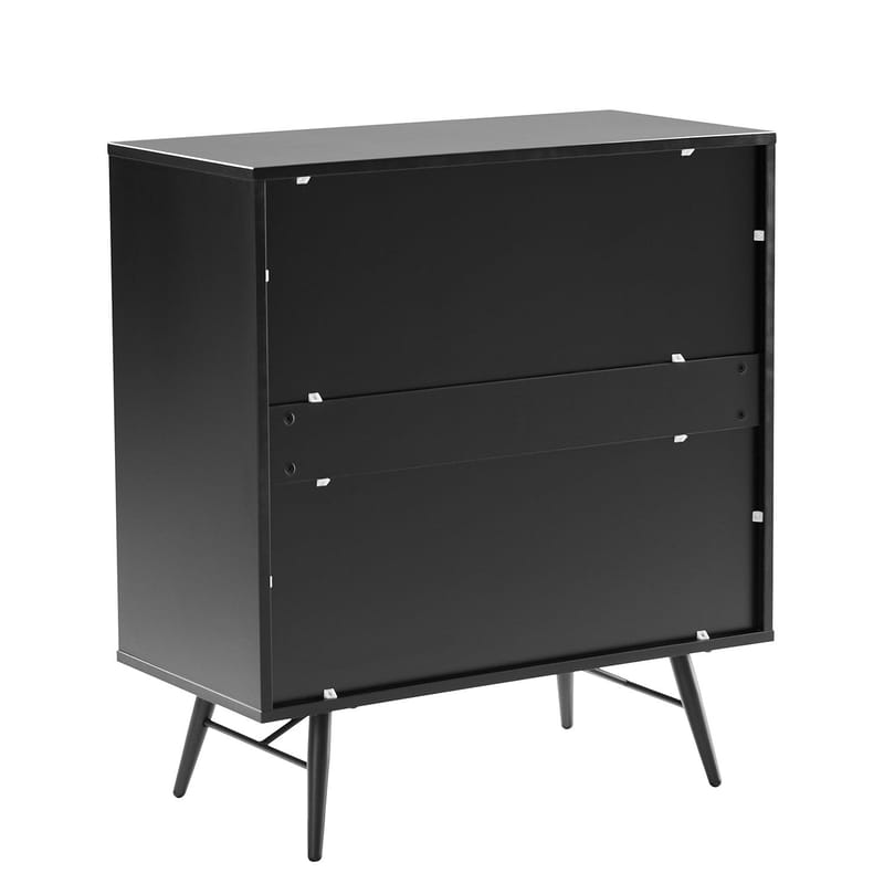 Sideboard HOME4YOU - Sort - Opbevaring - Opbevaringsmøbler - Kommode - Entrékommode