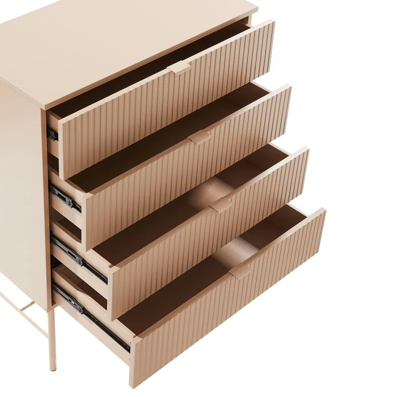 Skænk HOME4YOU Sequence 79x40x100 cm Cappuccino - cappuccino - Opbevaring - Opbevaringsmøbler - Kommode - Entrékommode