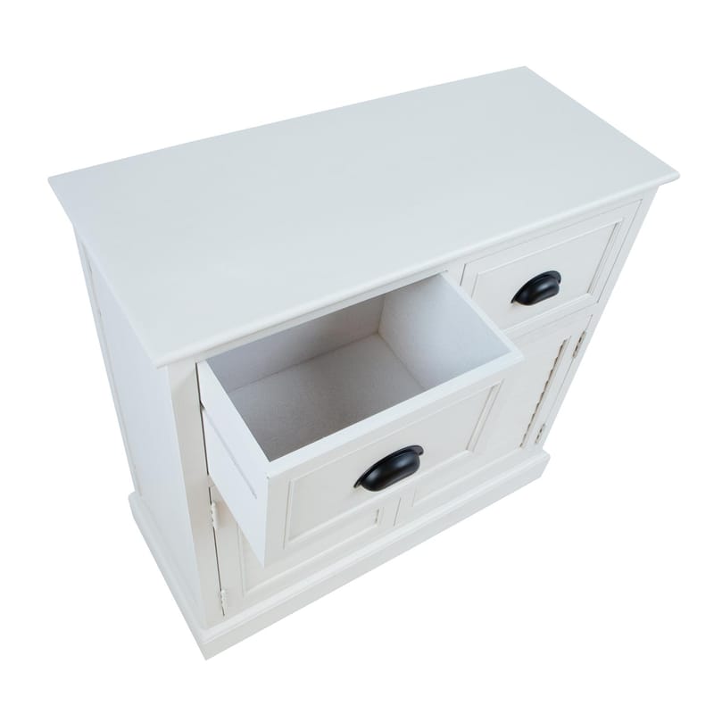 Skab HOME4YOU Meldon hvid 75x33x75 cm - Hvid - Opbevaring - Opbevaringsmøbler - Kommode - Entrékommode