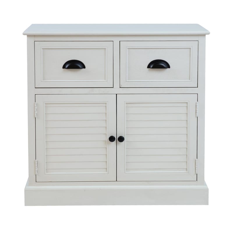 Skab HOME4YOU Meldon hvid 75x33x75 cm - Hvid - Opbevaring - Opbevaringsmøbler - Kommode - Entrékommode