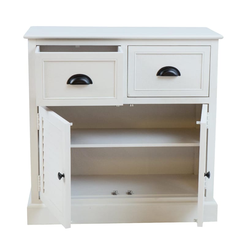 Skab HOME4YOU Meldon hvid 75x33x75 cm - Hvid - Opbevaring - Opbevaringsmøbler - Kommode - Entrékommode