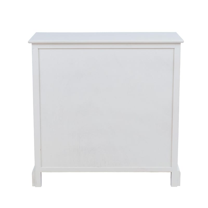 Skab HOME4YOU Meldon hvid 75x33x75 cm - Hvid - Opbevaring - Opbevaringsmøbler - Kommode - Entrékommode