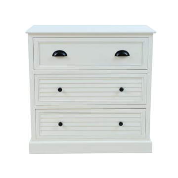 Skab HOME4YOU Meldon hvid 80x35x80 cm - Hvid - Opbevaring - Opbevaringsmøbler - Kommode - Entrékommode