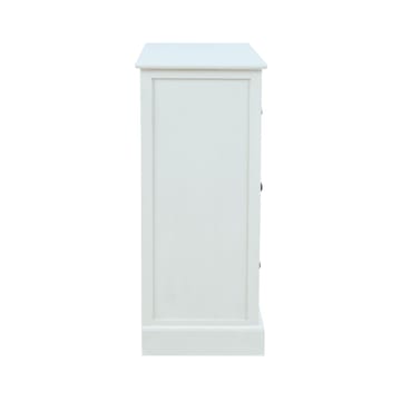 Skab HOME4YOU Meldon hvid 80x35x80 cm - Hvid - Opbevaring - Opbevaringsmøbler - Kommode - Entrékommode