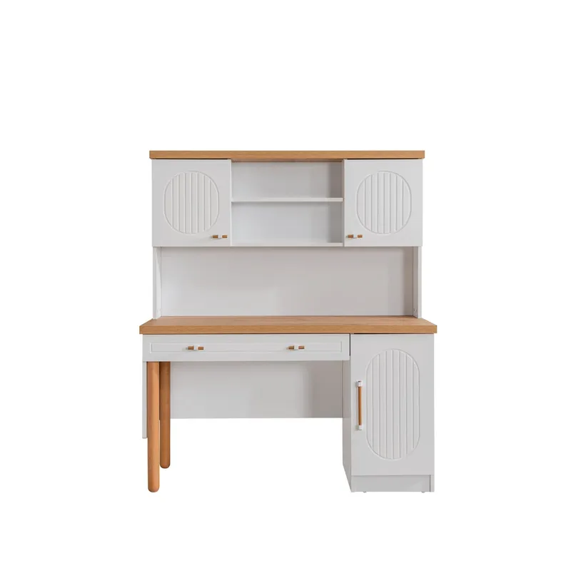 Skrivebord Homitis Vita Bohem (132 x 159 x 60 cm) hvid, undefined