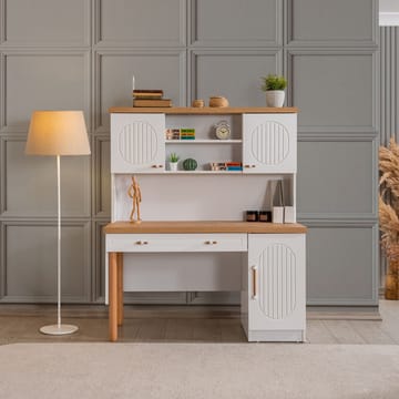 Skrivebord Homitis Vita Bohem (132 x 159 x 60 cm) hvid - Opbevaring - Opbevaringsmøbler - Kommode - Sekretær