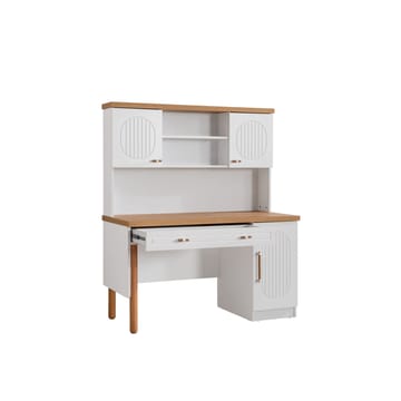 Skrivebord Homitis Vita Bohem (132 x 159 x 60 cm) hvid - Opbevaring - Opbevaringsmøbler - Kommode - Sekretær