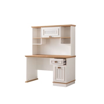 Skrivebord Homitis Zenit (131 x 161 x 59 cm) lys creme - Opbevaring - Opbevaringsmøbler - Kommode - Sekretær
