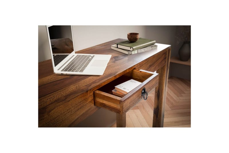 Skrivebord Wohnling til hjemmekontor med skuffe, massivt træ - Møbler - Borde - Kontorbord - Skrivebord