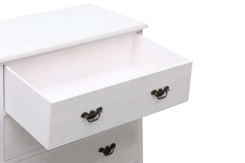 skuffeskab 60 x 30 x 75 cm træ hvid - Opbevaring - Opbevaringsmøbler - Kommode - Entrékommode