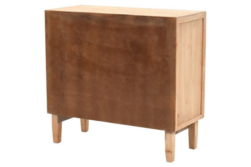 Skuffeskab Massivt Grantræ 80 X 36 X 75 Cm - Brun - Opbevaring - Opbevaringsmøbler - Kommode - Entrékommode