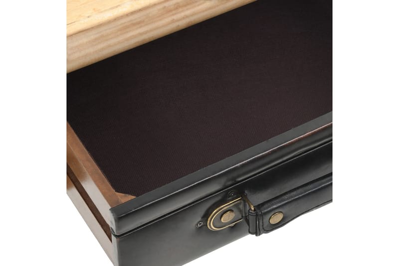 Skuffeskab Massivt Grantræ 80 X 36 X 75 Cm - Brun - Opbevaring - Opbevaringsmøbler - Kommode - Entrékommode